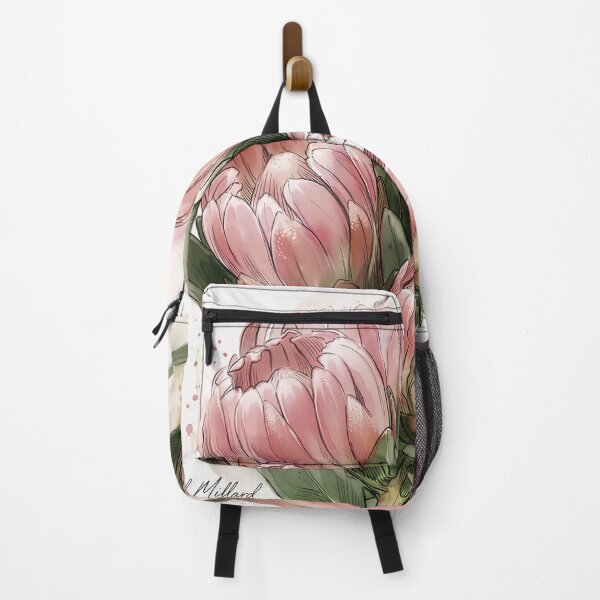Item preview, Heritage Bloom: Watercolor South African Pink Protea Botanical Art designed and sold by pm32 ⭐⭐⭐⭐⭐.