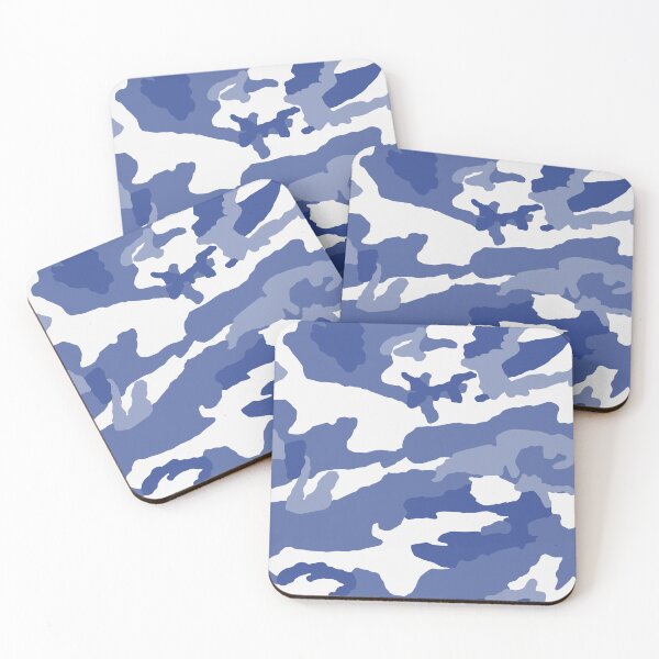 Item preview, White And Royal Blue Camo Pattern Seamless designed and sold by pattern-archive.