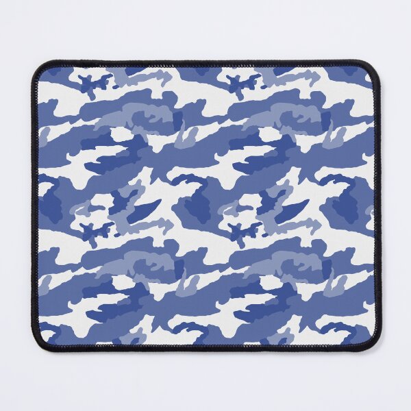 Item preview, White And Royal Blue Camo Pattern Seamless designed and sold by pattern-archive.