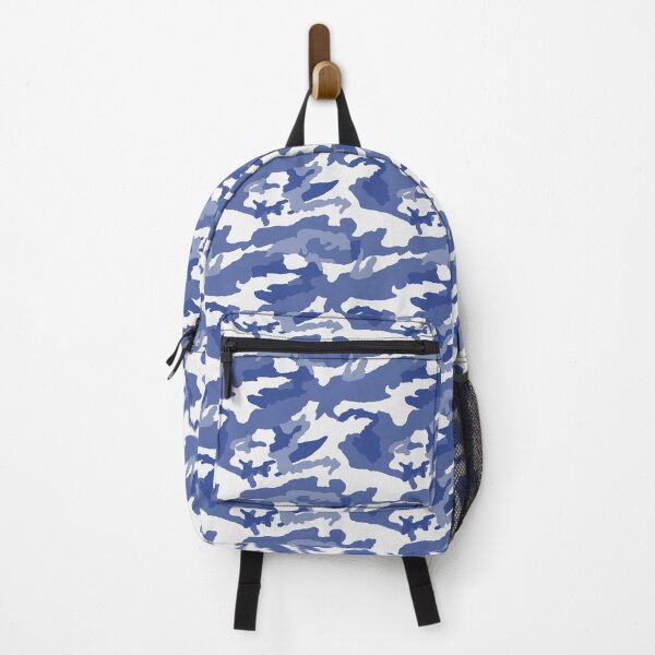 Item preview, White And Royal Blue Camo Pattern Seamless designed and sold by pattern-archive.