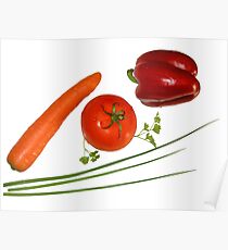 red vegetables Poster