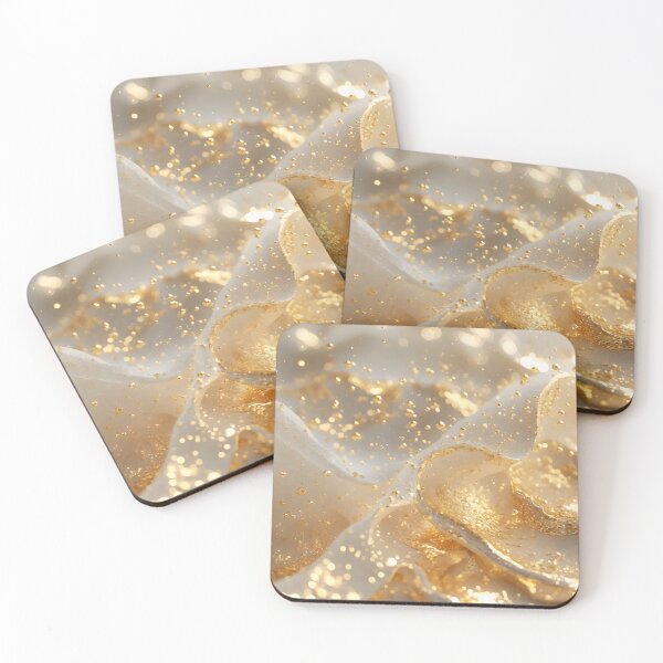 Item preview, Aura of Gold – Luminous Luxury Abstract Art designed and sold by LaLi-Designs.
