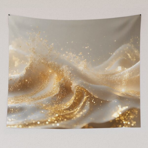 Item preview, Aura of Gold – Luminous Luxury Abstract Art designed and sold by LaLi-Designs.