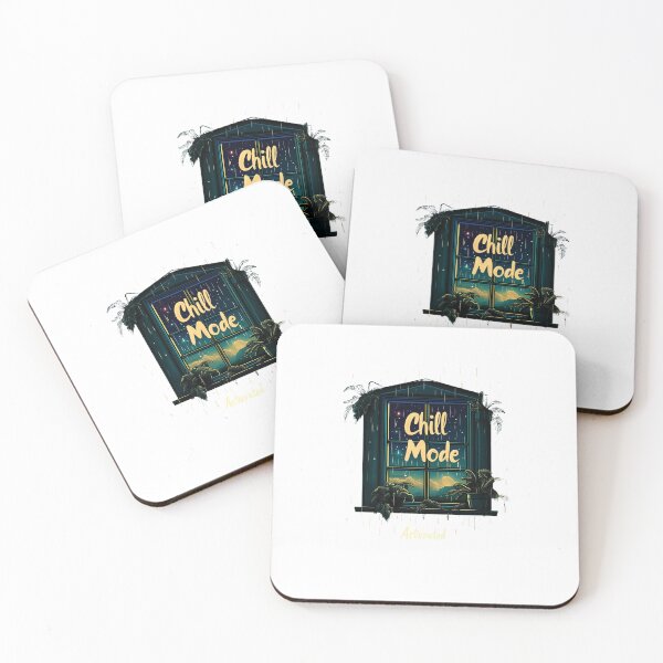 Item preview, Chill Mode Cozy Cabin Night designed and sold by NeonKinPrints.