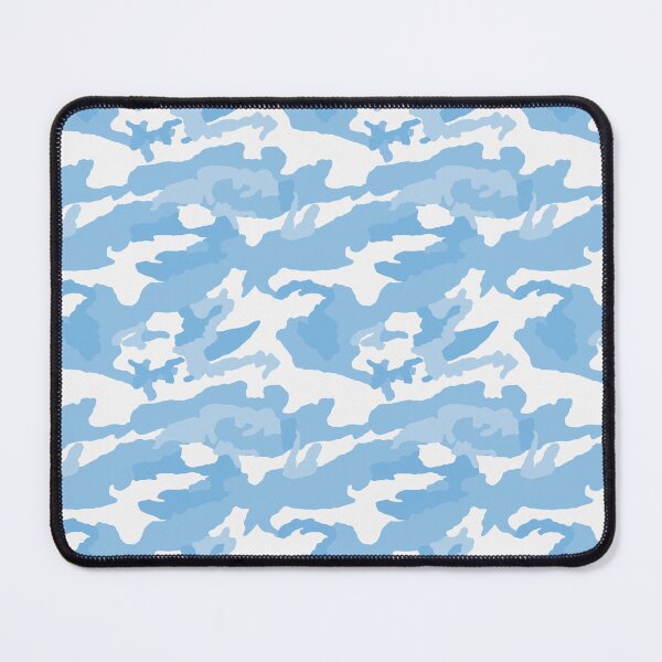 Item preview, White And Sky Blue Camo Pattern Seamless designed and sold by pattern-archive.