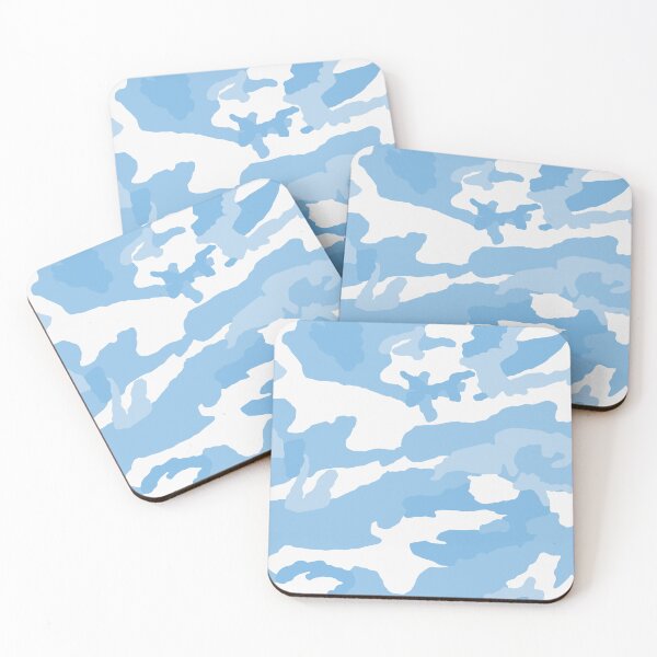 Item preview, White And Sky Blue Camo Pattern Seamless designed and sold by pattern-archive.