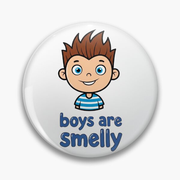 Item preview, “Boys Are Smelly” – Fun Cartoon Shirt for Kids designed and sold by Pollock.