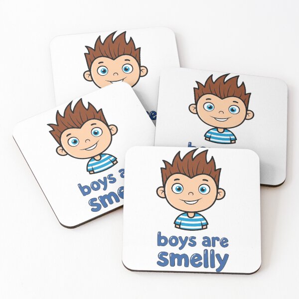 Item preview, “Boys Are Smelly” – Fun Cartoon Shirt for Kids designed and sold by Pollock.