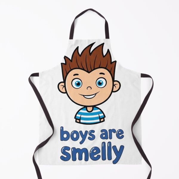 Item preview, “Boys Are Smelly” – Fun Cartoon Shirt for Kids designed and sold by Pollock.