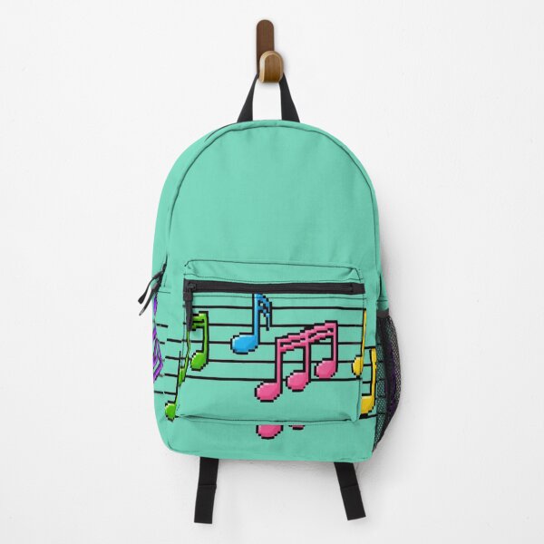 Item preview, Pixel Art Colorful Music Notes on Staff designed and sold by Sn1ver.