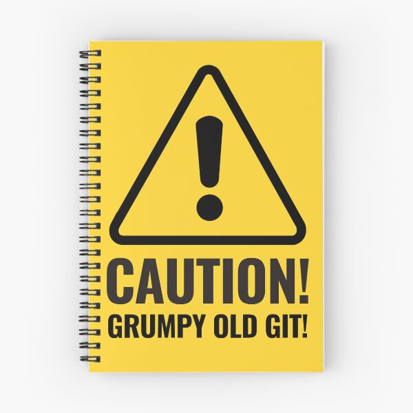 Item preview, CAUTION GRUMPY OLD GIT warning sign designed and sold by CEastwoodPhotos.