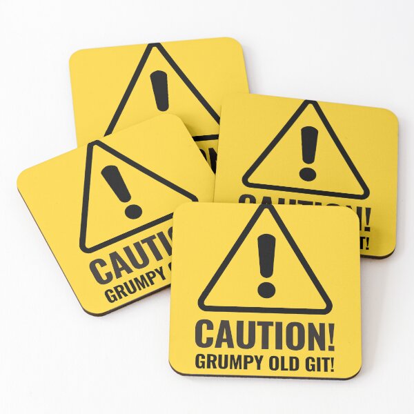 Item preview, CAUTION GRUMPY OLD GIT warning sign designed and sold by CEastwoodPhotos.