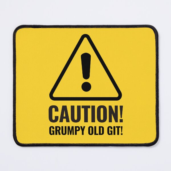 Item preview, CAUTION GRUMPY OLD GIT warning sign designed and sold by CEastwoodPhotos.