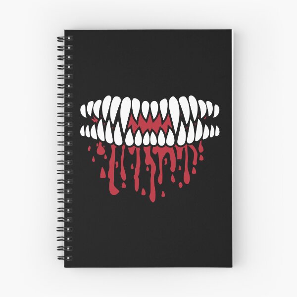 Item preview, Spooky Vampire Face — Aesthetic Halloween Vampire Teeth Art designed and sold by BubblePieces.