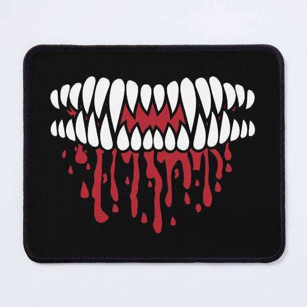 Item preview, Spooky Vampire Face — Aesthetic Halloween Vampire Teeth Art designed and sold by BubblePieces.