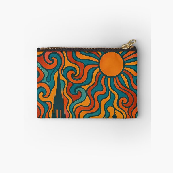 Item preview, Trippy Psychedelic Poster of Linz | Neon Danube Skyline | Surreal Austrian Cityscape Art designed and sold by PaintedPixels01.
