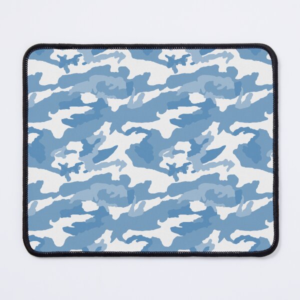 Item preview, White And Steel Blue Camo Pattern Seamless designed and sold by pattern-archive.