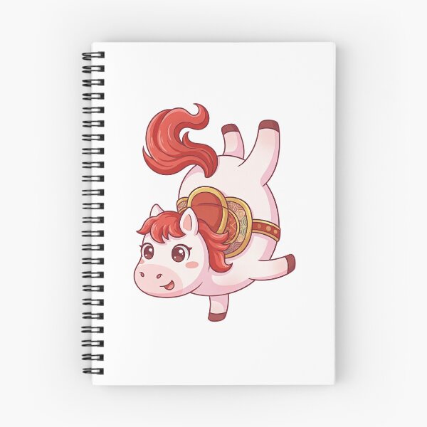 Item preview, Red Mane Chibi Handstand Horse designed and sold by JessieJoyStudio.