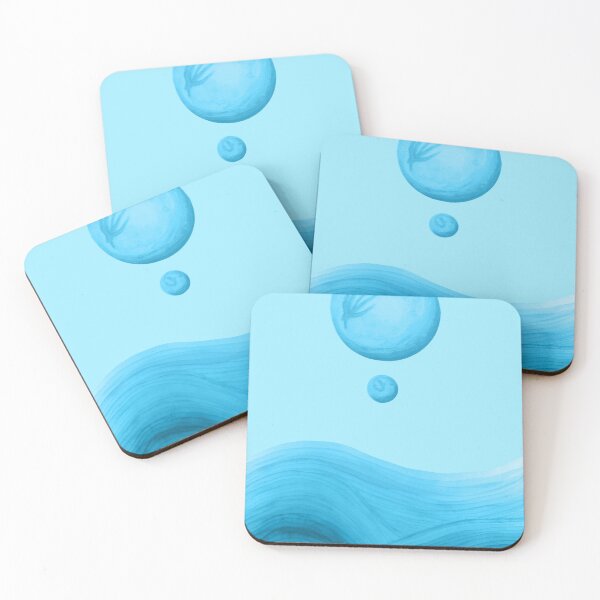 Item preview, Dune watercolour blue designed and sold by helengarvey.