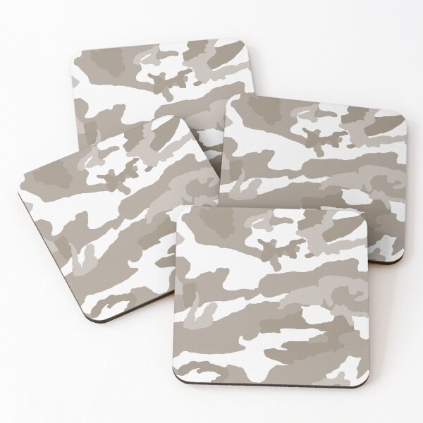 Item preview, White And Taupe Camo Pattern Seamless designed and sold by pattern-archive.