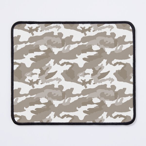 Item preview, White And Taupe Camo Pattern Seamless designed and sold by pattern-archive.