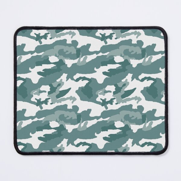 Item preview, White And Teal Camo Pattern Seamless designed and sold by pattern-archive.