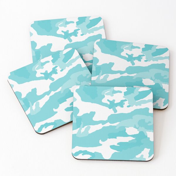 Item preview, White And Turquoise Camo Pattern Seamless designed and sold by pattern-archive.