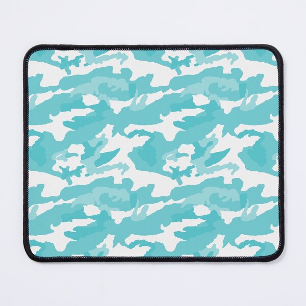Item preview, White And Turquoise Camo Pattern Seamless designed and sold by pattern-archive.