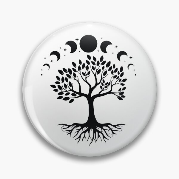 Item preview, Tree of Life with Moon Phases – Minimal Witchy Boho Line Art designed and sold by seritik.