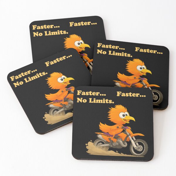 Item preview, Faster Birdi Motocross – Cute & Funny Dirt Bike Cartoon designed and sold by smallbirdart.