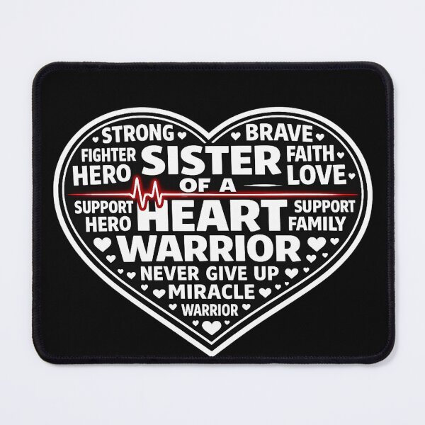 Item preview, Sister of a Heart Warrior — Strong CHD Support Heart Fighter Family designed and sold by VibeOffline Studio.