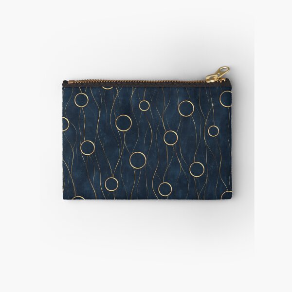 Item preview, Sapphire Blue & Gold Ring Pattern – Modern Luxe Seamless Design designed and sold by annenambiro.
