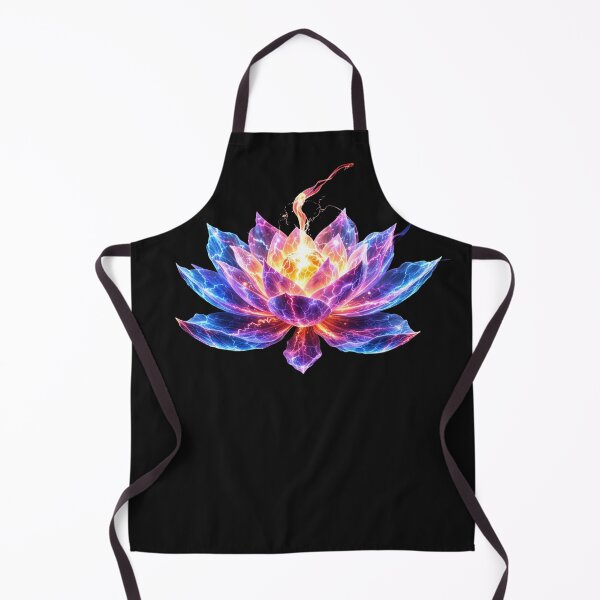 Item preview, Plasma Lotus Singularity – Neon Lotus with Energy Core (Cosmic Electric Floral Design) designed and sold by slinsish.