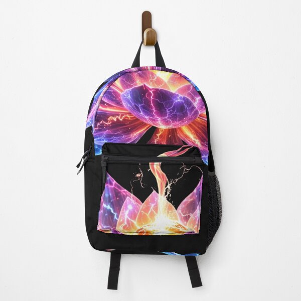 Item preview, Plasma Lotus Singularity – Neon Lotus with Energy Core (Cosmic Electric Floral Design) designed and sold by slinsish.