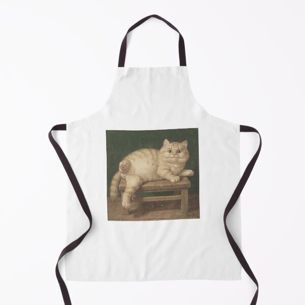 Item preview, Smug Cat Folk Art - Primitive Portrait Humor designed and sold by PictorialWhimsy.