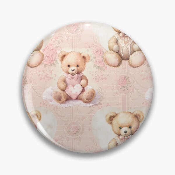 Item preview, Coquette Teddy Bear Pattern  designed and sold by LouieVanille.