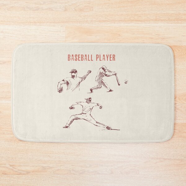 Item preview, Vintage Baseball Player Silhouette Retro Baseball Pitcher Batter Sketch Sports Graphic Tee designed and sold by mcraft studio.