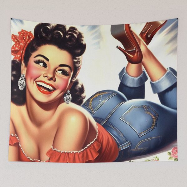 Artikelvorschau, Niedliches Latina-Pin-up entworfen und verkauft von PulpVintage.