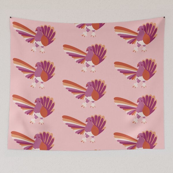 Item preview, gay lesbian pride fancy pigeon designed and sold by Hollydarlings.