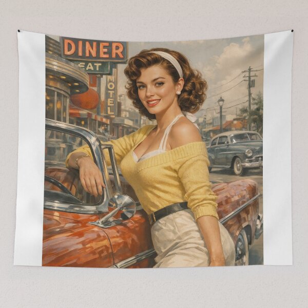 Item preview, Retro Americana: Diner Dreams and Classic Style designed and sold by ForeverPrintsOK.