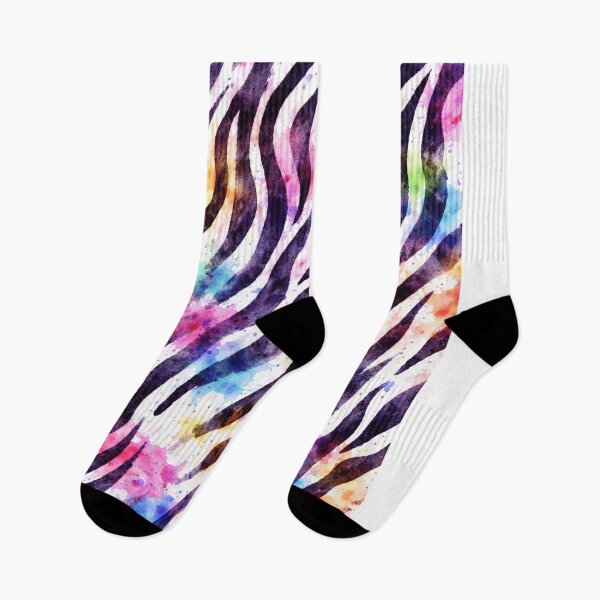 Item preview, Zebra Watercolor Stripes Pattern – Seamless Black and White Animal Print designed and sold by DrizzyV.