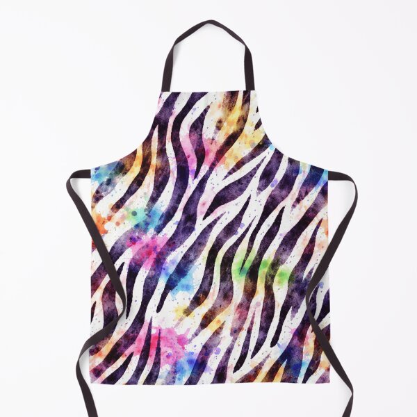 Artikelvorschau, Zebra-Aquarellstreifenmuster – Nahtloser schwarz-weißer Tierdruck entworfen und verkauft von DrizzyV.