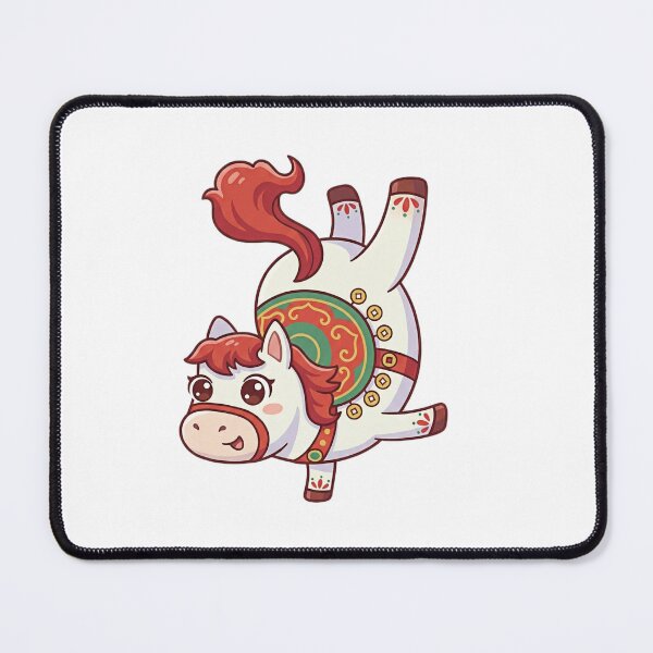 Item preview, Red Mane Chibi Handstand Horse designed and sold by JessieJoyStudio.