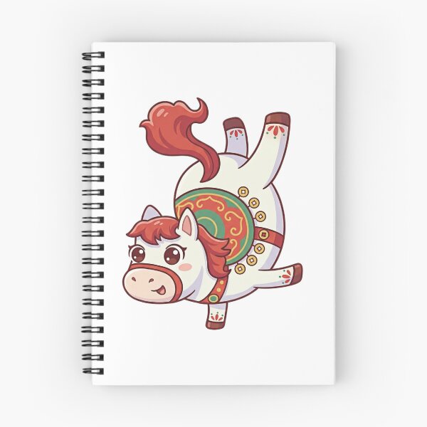 Item preview, Red Mane Chibi Handstand Horse designed and sold by JessieJoyStudio.