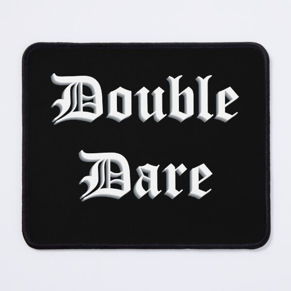 Item preview, Double Dare –  Bauhaus Gothic Typography Tribute designed and sold by simpledarkwavewisdom.