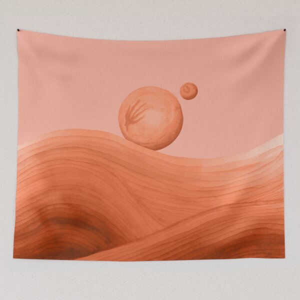 Item preview, Dune watercolour spice and moons orange designed and sold by helengarvey.