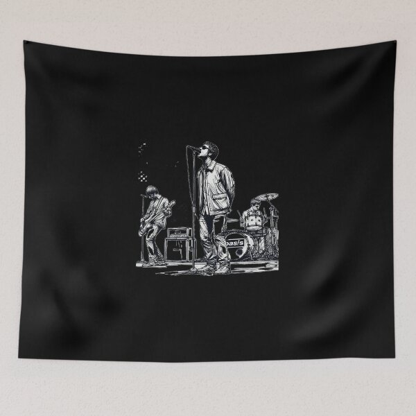 Item preview,  Minimalist Line Art Of Oasis Performing  Retro Britpop Band designed and sold by Ema-a.