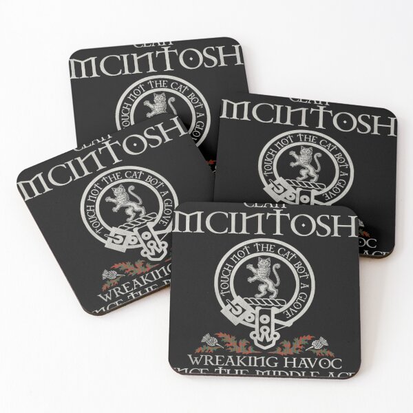 Item preview, Clan Mcintosh Crest Scottish Surname Tartan Thistle Vintage designed and sold by ThomasFoucher.