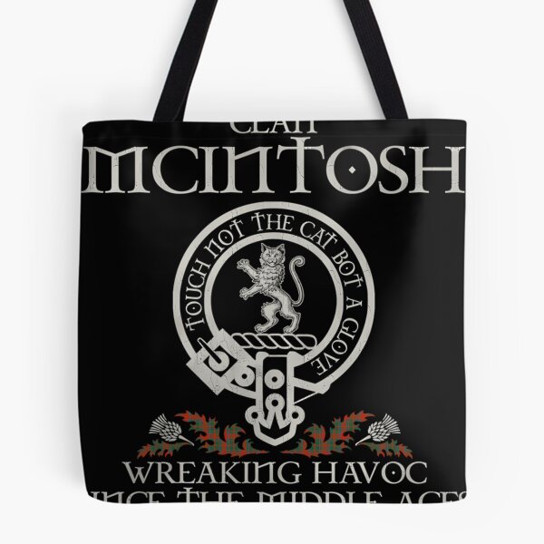 Item preview, Clan Mcintosh Crest Scottish Surname Tartan Thistle Vintage designed and sold by ThomasFoucher.