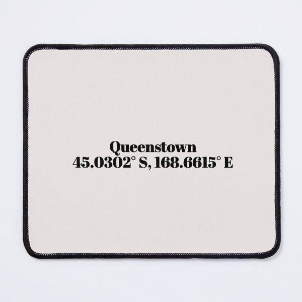 Item preview, Queenstown, New Zealand Coordinates designed and sold by ApricityPhrases.